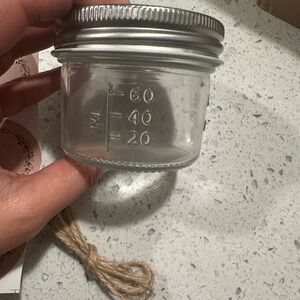 Clear Glass Storage Jar with Silver Lid - Home Accents pack of 4